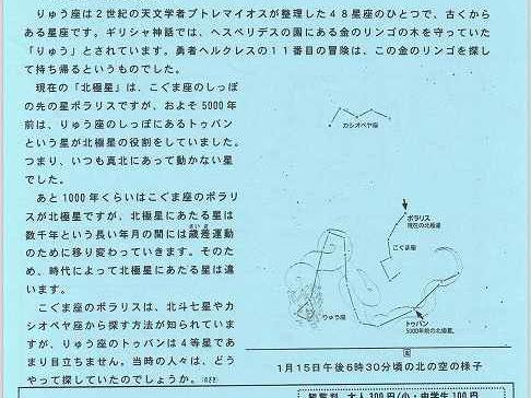2024年1月の星だより