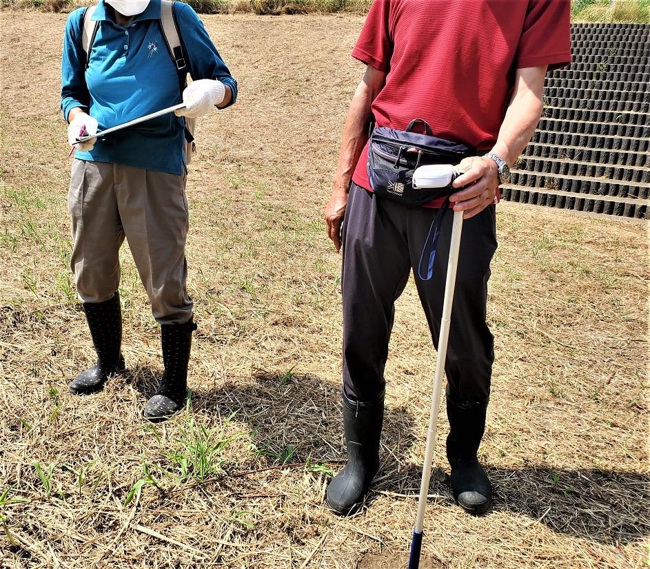 空堀川河川敷の空間放射線測定結果！