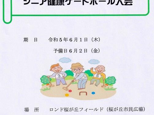 東大和市シニア健康ゲートボール大会