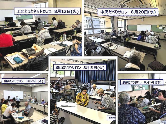 スマホを通じた支え合い 8月
