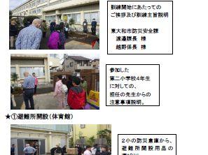 2025年度地域防災訓練(東大和立第二学校避難所開設訓練)開催報告