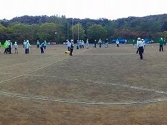 地域安全推進の運動にゲートボール協会も参加