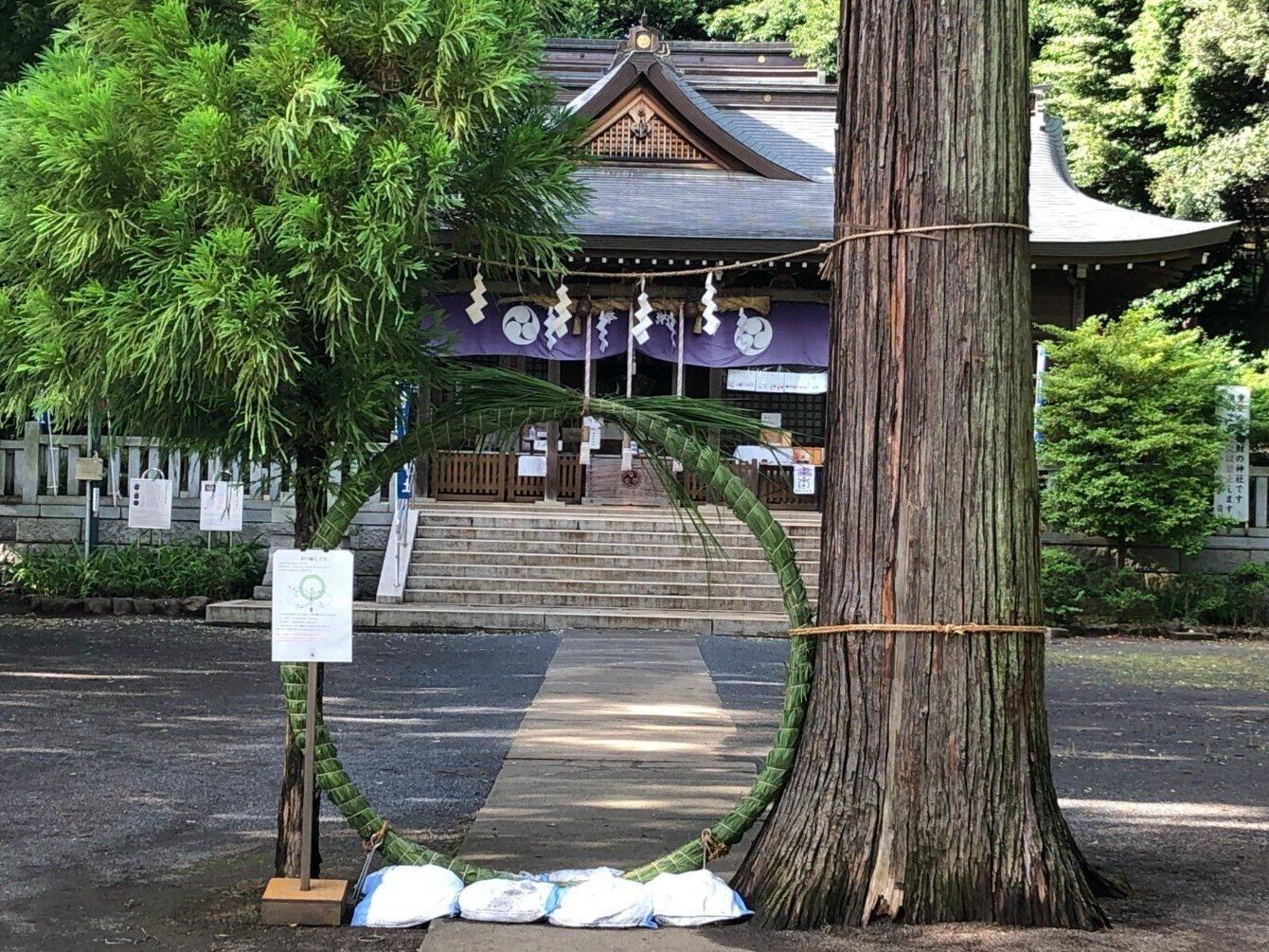 豊鹿島神社の夏越し大祓の準備完了