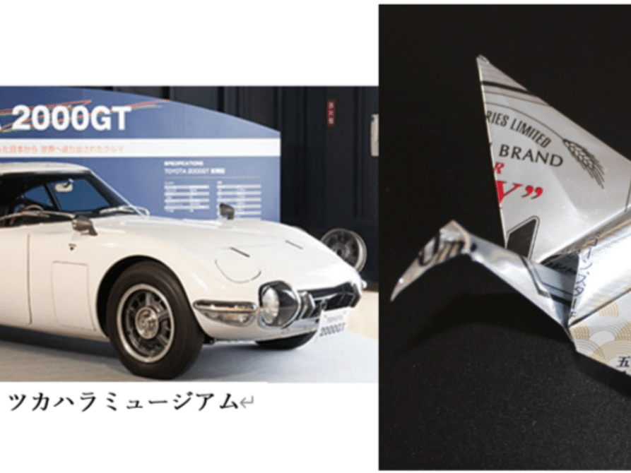 「アルミ缶で折り鶴を作る」方法は、「金属板で自動車のボディーを作る」方法と同じです。