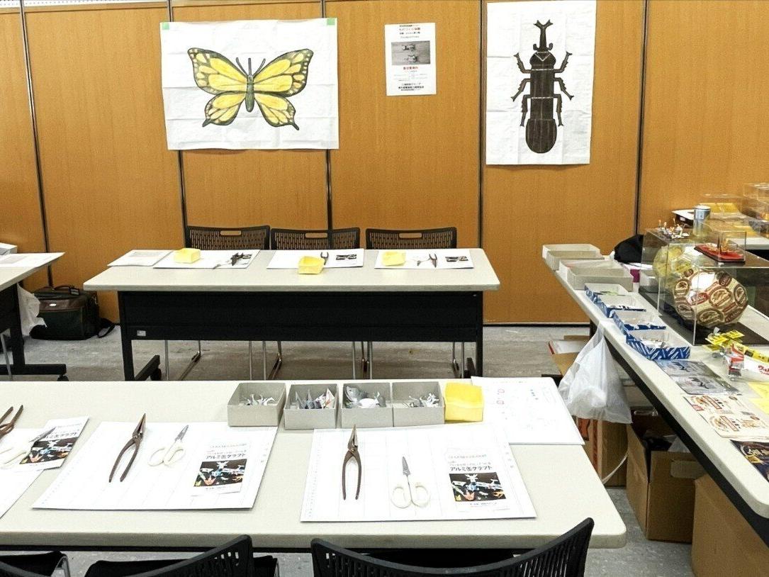 「第48回みたか商工まつり」で「アルミ缶ものづくり体験教室（工場板金）」を実施しました。 開催日は2025年12月6日、7日でした。 その１（12月6日）