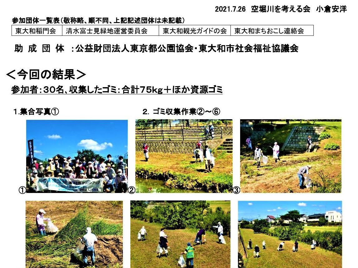 空堀川・夏の清掃活動！写真報告！
